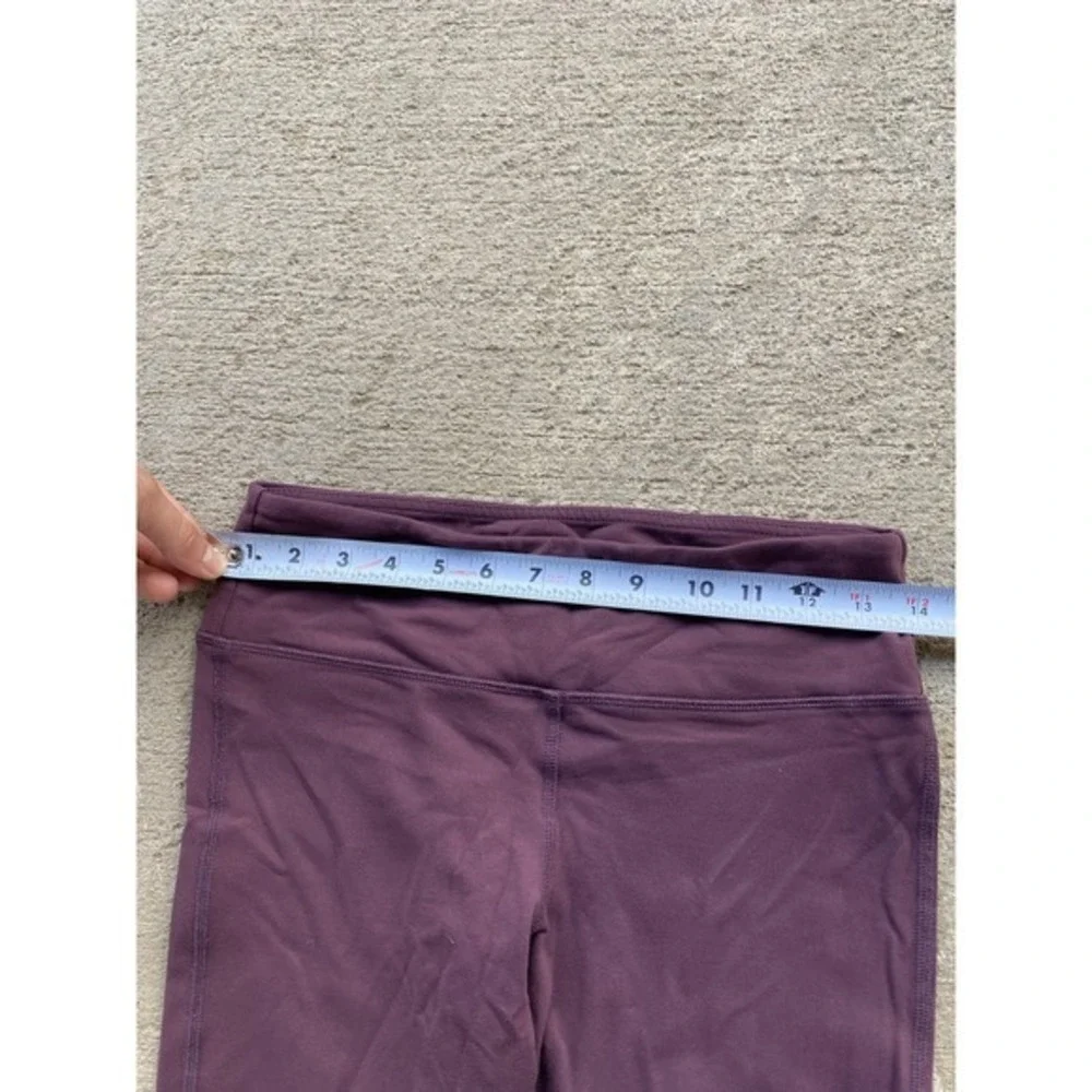 Alo Yoga Pants Womens Small Purple Black Colorblock Ribbed Goddess Leggings Tall